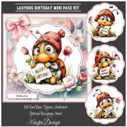 Ladybug Birthday Mini Page Kit