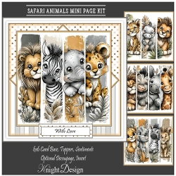 Safari Animals Mini Page Kit