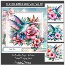 Tropical Hummingbird Mini Page Kit