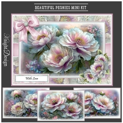 Beautiful Peonies Mini Page Kit