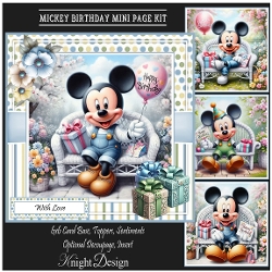 Mickey Birthday Mini Page Kit
