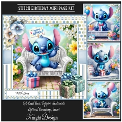 Stitch Birthday 6x6 Mini Page Kit