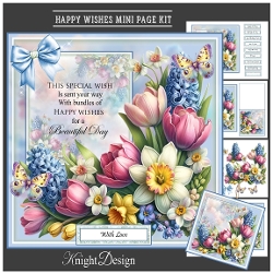 Happy Wishes Mini Page Kit