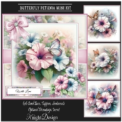 Butterfly Petunia Mini Page Kit