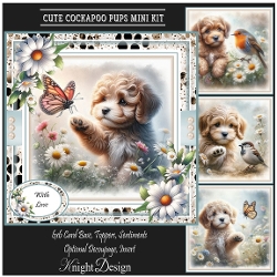Cute Cockapoo Pups Mini Page Kit