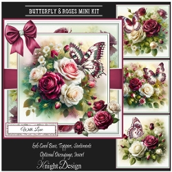 Butterfly & Roses Mini Page Kit