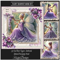 Fairy Harpist Mini Page Kit