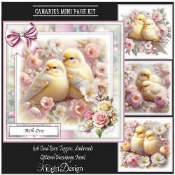Beautiful Canaries Mini Page Kit