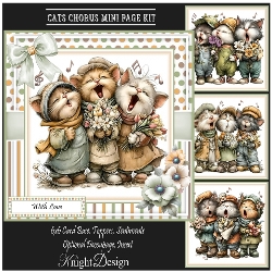 Cats Chorus Mini Page Kit