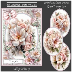 Rose Bouquet Mini Page Kit