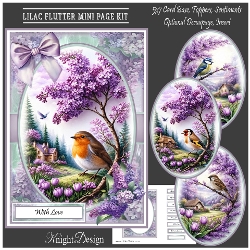 Lilac Flutter Mini Page Kit