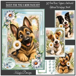 Whimsical Daisy For You 2 Mini Page Kit 