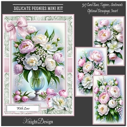 Delicate Peonies Mini Page Kit