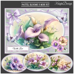 Pastel Blooms 3 Mini Page Kit