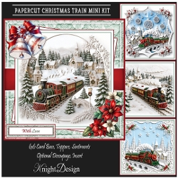 Papercut Christmas Train Mini Page Kit