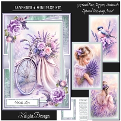 Lavender 4 Mini Page Kit