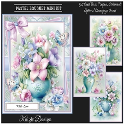 Pastel Bouquet Mini Page Kit