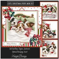 Cute Christmas Pups Mini Page Kit