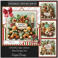 Gingerbread Christmas Mini Page Kit
