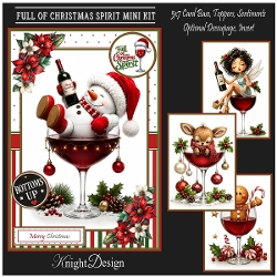 Full Of Christmas Spirit Mini Page Kit