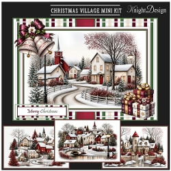 Christmas Village Mini Page Kit