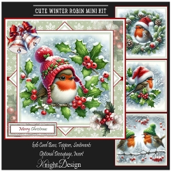 Cute Winter Robin Mini Kit