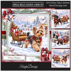 Jingle Bells Sleigh 4 Mini Page Kit