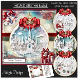 Papercut Christmas Bauble Mini Page Kit 