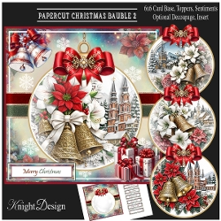 Papercut Christmas Baubles 2 Mini Page Kit