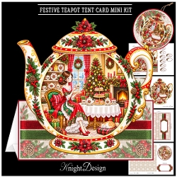 Festive Teapot Tent Card Mini Kit