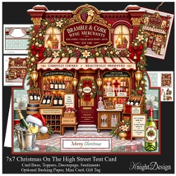 cup1471785_58488 - Christmas Wine Shop Tent Card Mini Kit