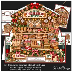 cup1472681_58488 - Farmers Market - Gingerbread House Tent Card Mini Kit