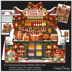 Farmers Market - Sleigh Bell Cider Tent Card Mini Kit