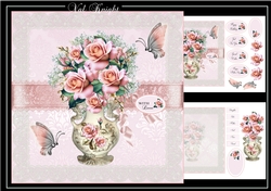 Roses and Vase Mini Kit