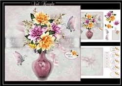 Dahlias & Vase Mini Kit