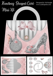 Handbag with shoes - Shaped Card Mini Kit