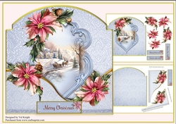 Christmas Scene Bowed Mini Page Kit