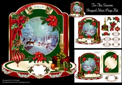 Christmas Tis The Season Shaped Mini Page Kit