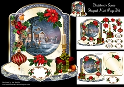Christmas Scene Shaped Mini Page Kit
