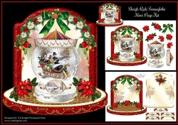 Christmas Sleigh Ride Snowglobe Mini Page Kit