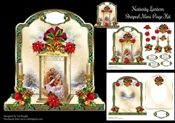 Nativity Lantern Shaped Mini Page Kit