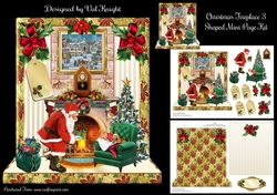 Christmas Fireplace 3 Mini Page Kit