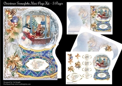 Christmas Snowglobe Shaped Mini Page Kit