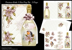Christmas Bottle Shaped Mini Page Kit