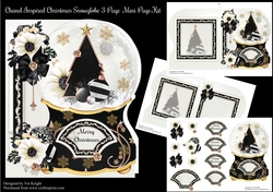 Chanel Inspired Christmas Snowglobe Shaped Mini Page Kit
