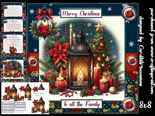 A Christmas Lantern 8x8