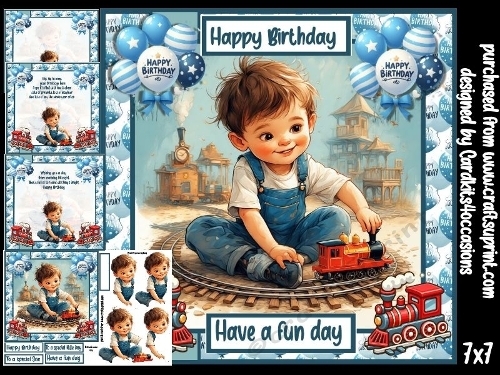 little Boys and trains