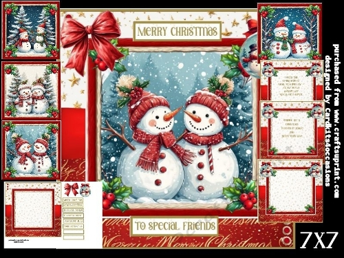 Festive Snow people