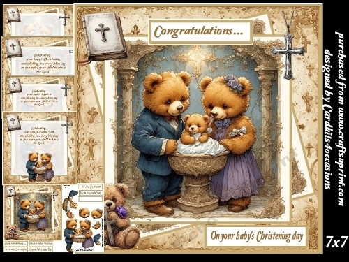 Teddy Bears Christening Day