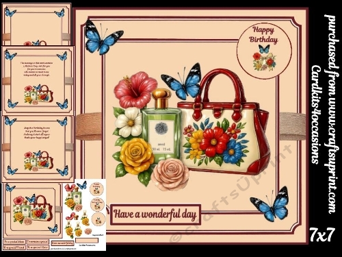 Handbag perfume and flowers